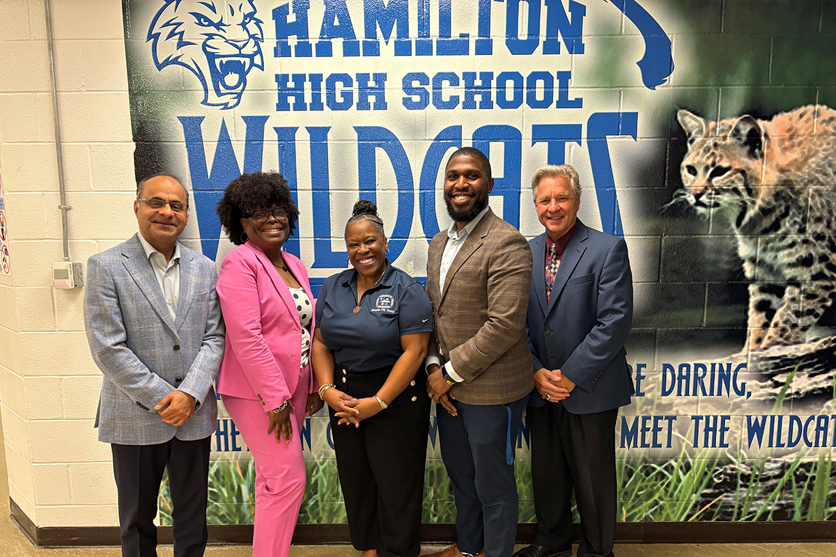 Dean Joshi's visit to Hamilton High School, Memphis