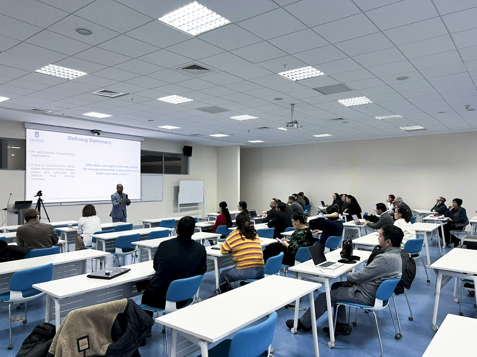 Dean Ashish Joshi Presenting at the Pre-Conference Workshop on “Public Health Diplomacy in an Era of Complexity, Uncertainty, and Unpredictability