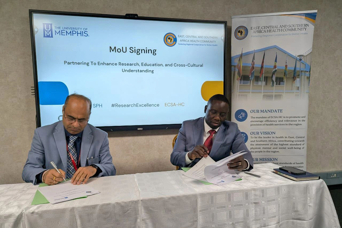 An International MOU was signed between UoM SPH and ECSA-HC