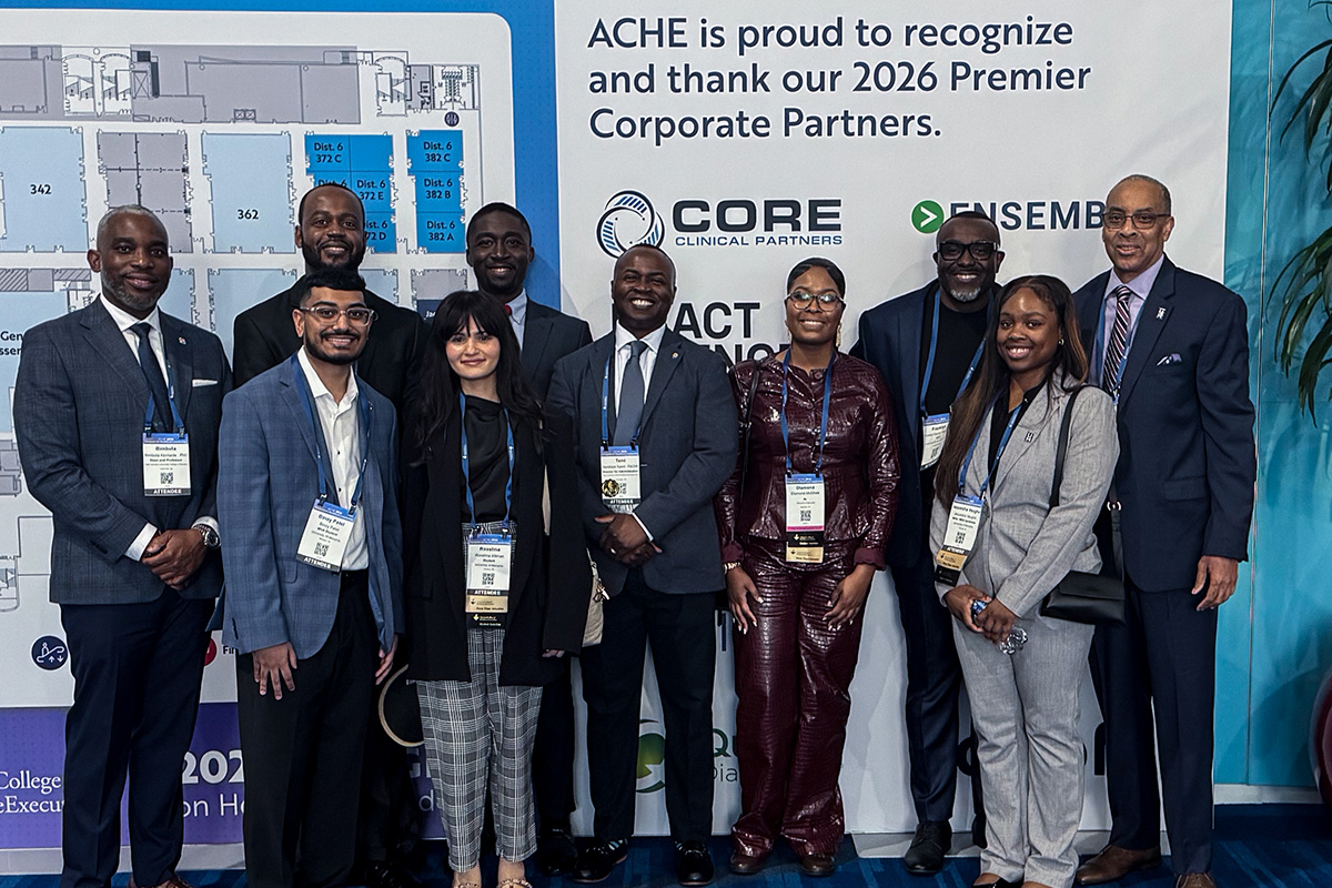 UofM SPH Master of Health Administration Students Attend ACHE Congress 2026