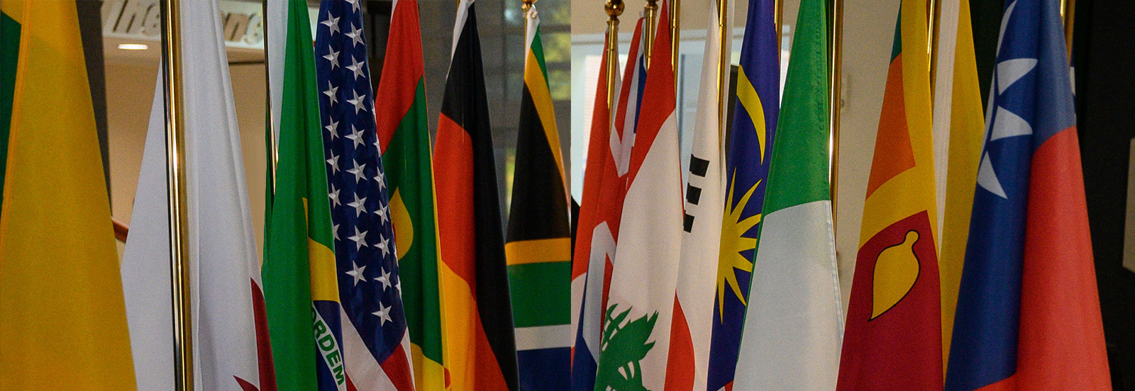 Flags from many different countries
