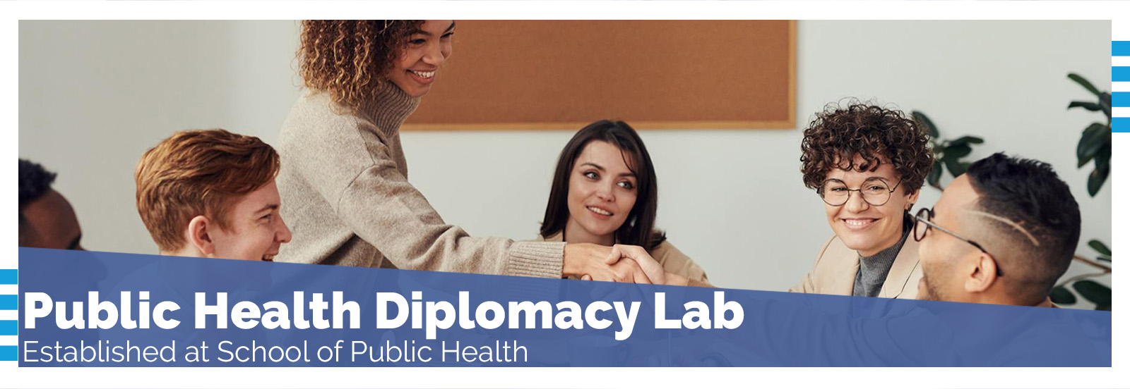 People in public health diplomacy lab
