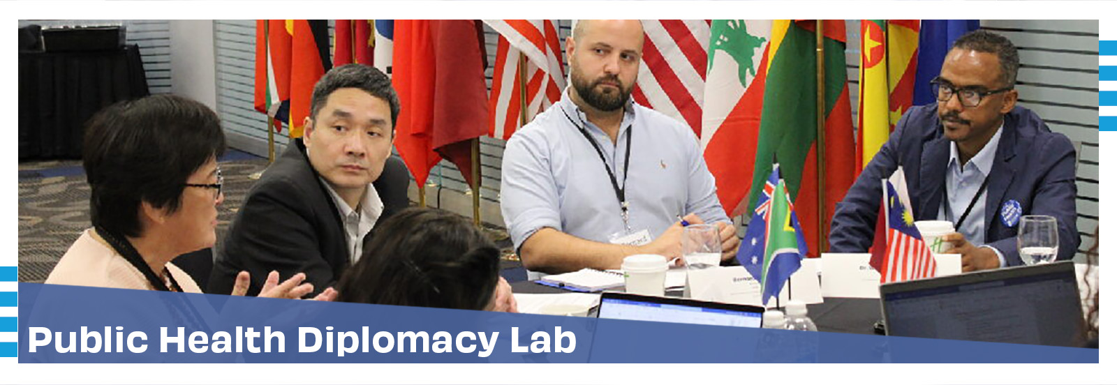 Public Health Diplomacy Summit: Members discussing projects