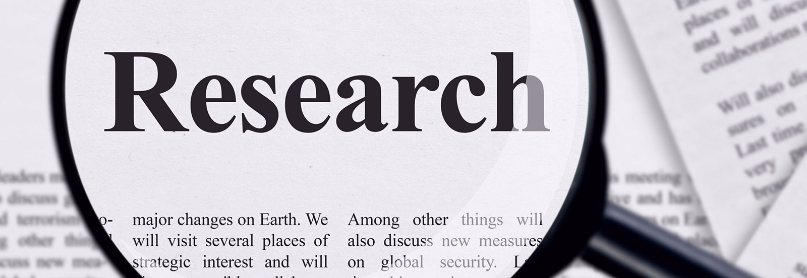 Header spotlight - showing a lens