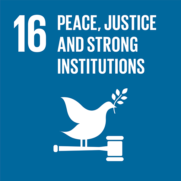 Logo of SDG 16