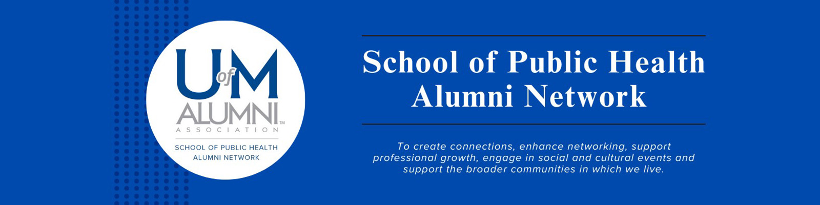 Banner - School of Public Health Alumni Network