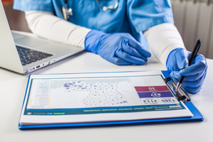 decorative - clipboard with data