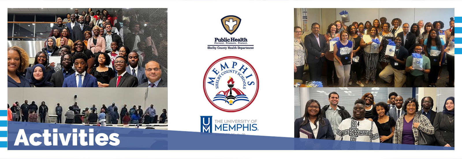 Collage showing participants of workshops and capacity building activities