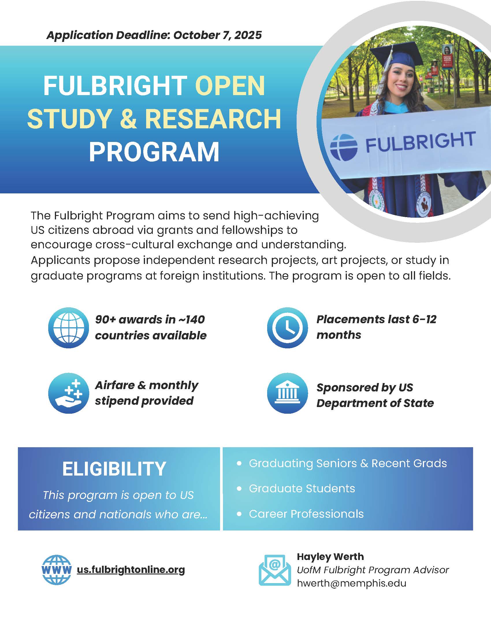 Fulbright Student Open Study/ Research Program Fulbright Student Open Study/ Research Program