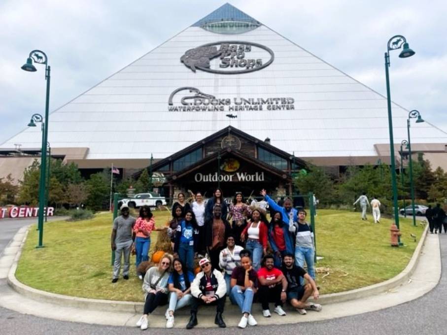 International Students at the Bass Pro Pyramid