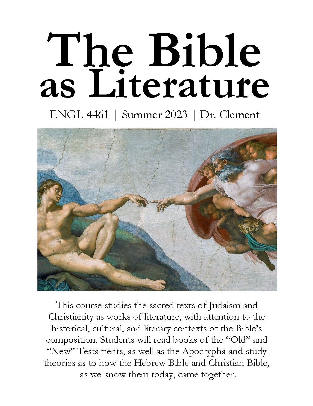 The Bible as Literature Poster