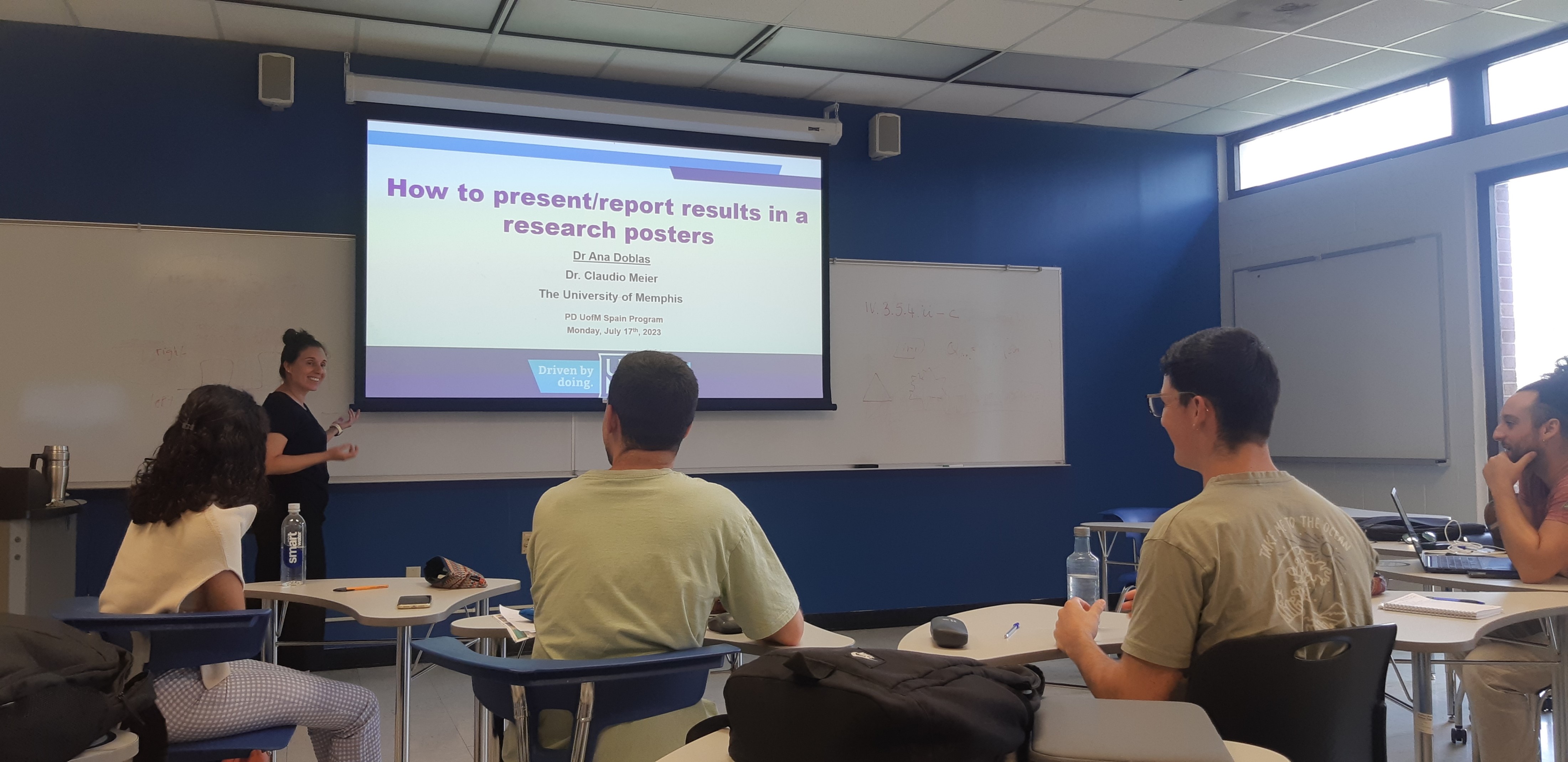 Students getting lecture