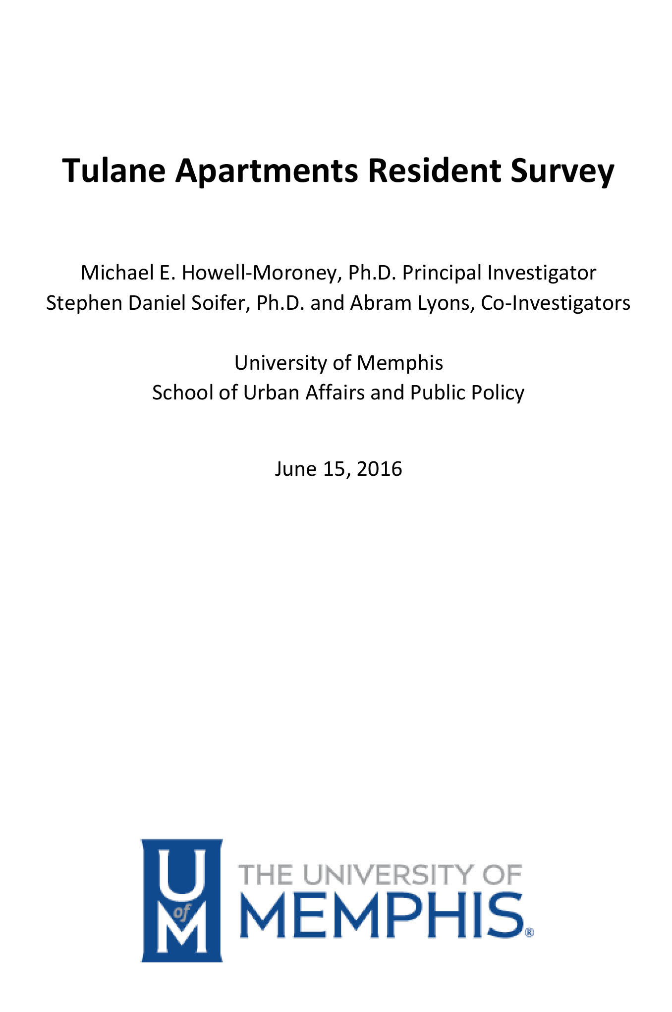 tulane survey cover