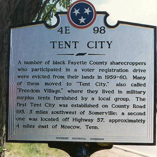 Tent City Marker