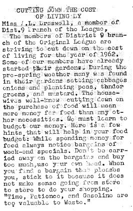 Cutting the Cost of Living