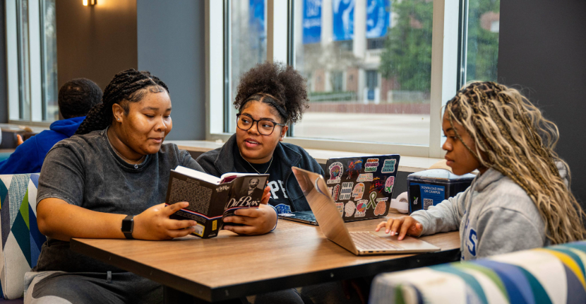 students studying in the UC