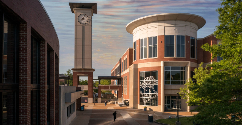 exterior view of the UC and clock tower
