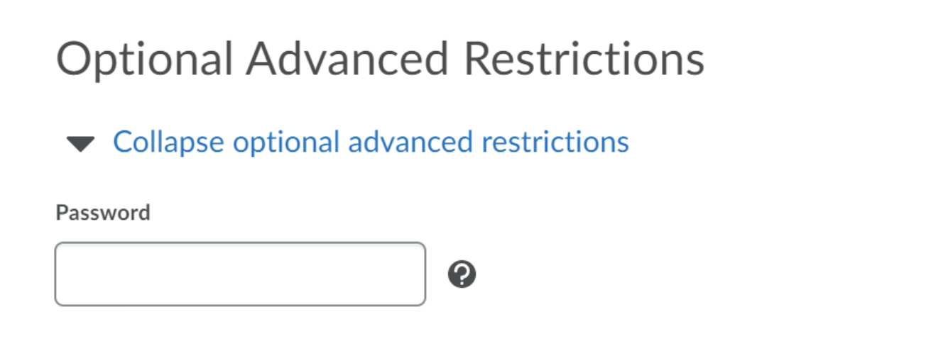 D2L password options