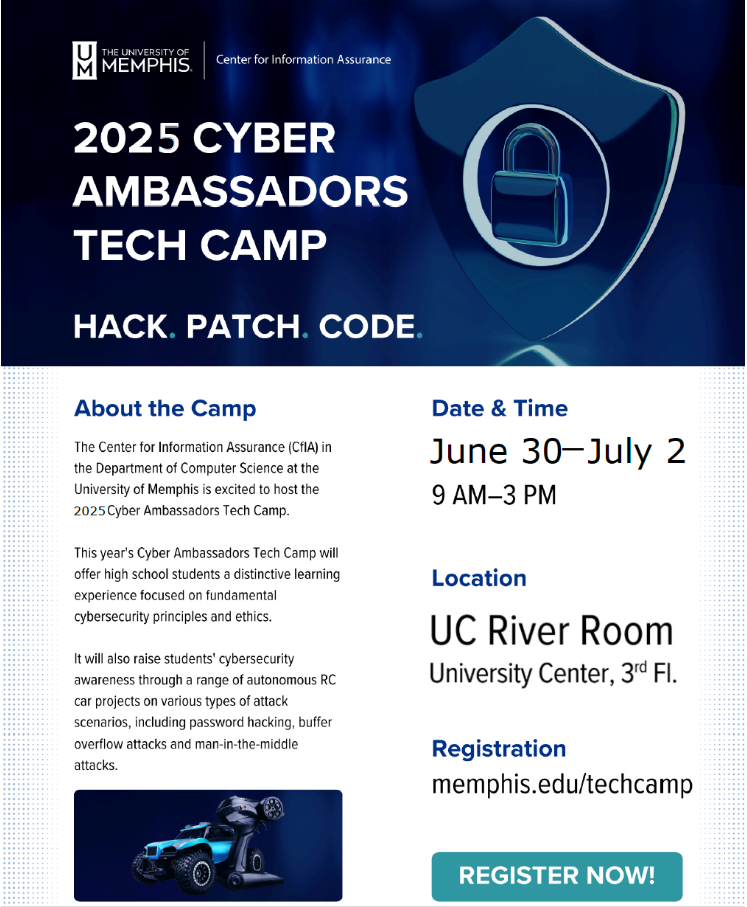 Cyber Ambassadors Tech Summer Camp Flyer