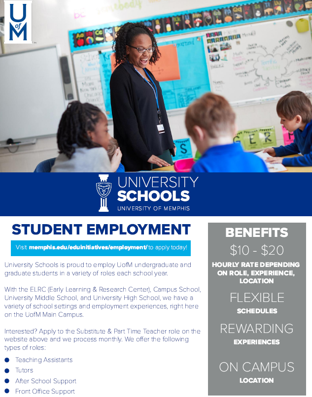 Student Employment Flyer