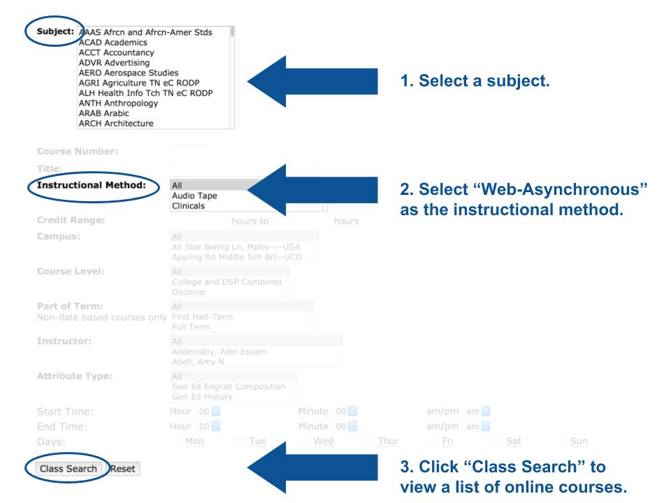 course search graphic