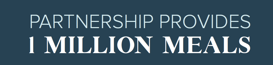 Partnership Provies 1 Million Meals
