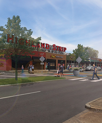 photo of Highland Strip plans