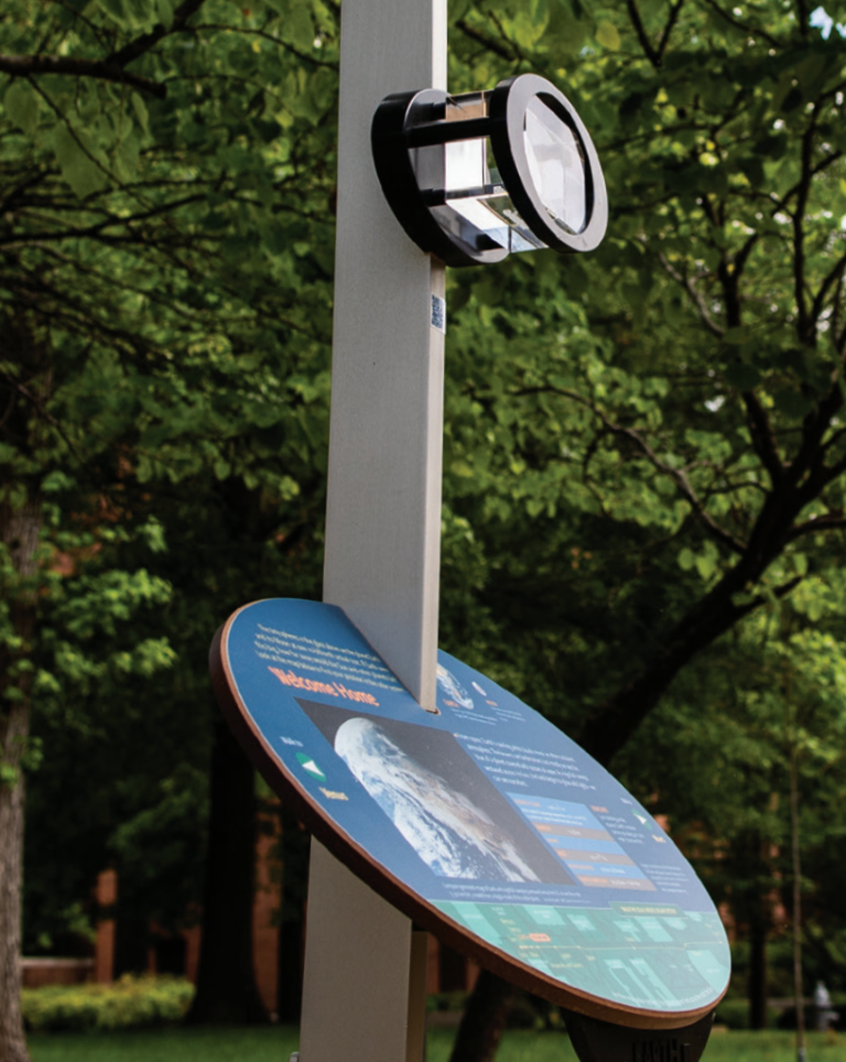 solar system model on campus