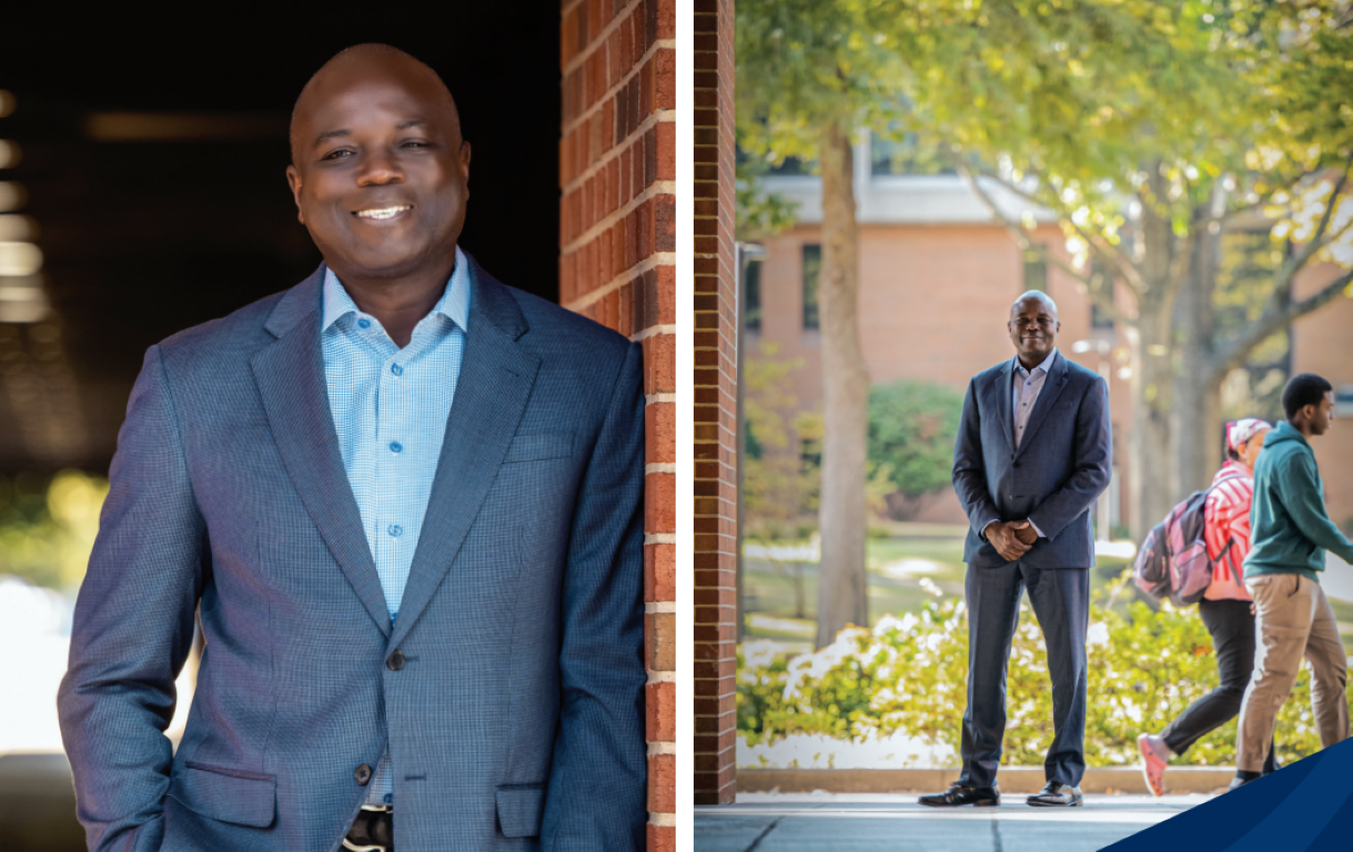 Isaac Fordjour University of Memphis Alum on campus